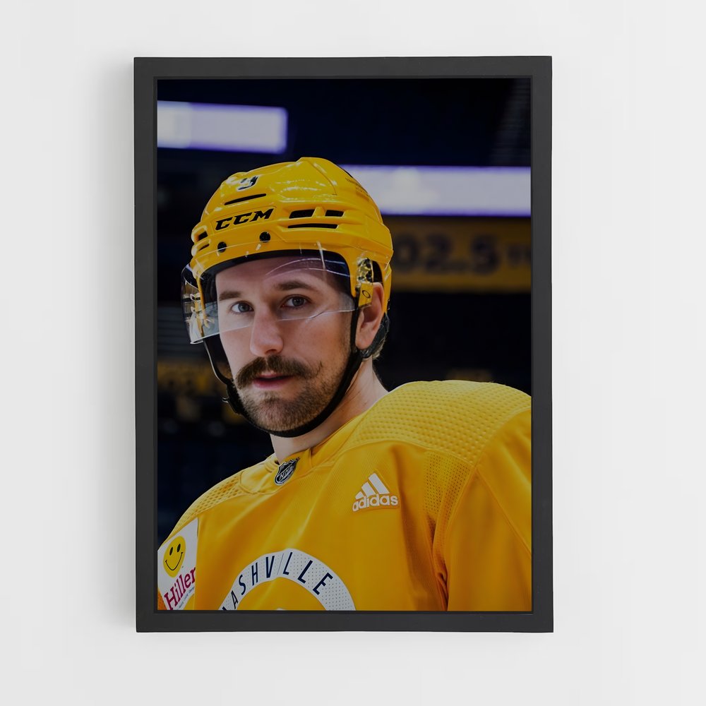 Poster La Lutte Jaune – affiche Hockey sur glace (vue 2)